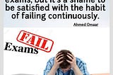 Why are students afraid of failure in exams?