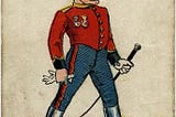 Victorian soldier Tommy Atkins card