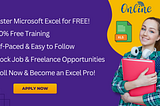 The Ultimate Microsoft Excel Course: And It’s 100% Free!