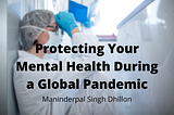 Maninderpal Singh Dhillon cover image featuring a stressed medical worker