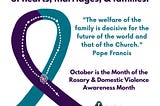 Domestic Violence Awareness Rosary Campaign