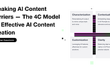 Breaking AI Content Barriers — The 4C Model for Effective AI Content Creation