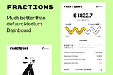 Fractions — A better Medium Partner Dashboard