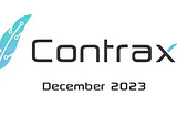 Contrax December 2023 Update