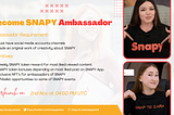 Become SNAPY Ambassador 📸