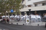 Glamping domes for dining in Bucharest