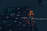 Where people bikeshare to from the 4th&king (Pre-COVID)
