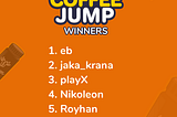 Announcement Winners Coffee Jump (Festival Game Kaesang Periode 2)