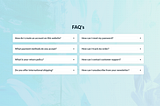 UI Experiments: FAQ using a grid layout