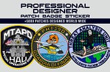 I will design patch, badge, sticker