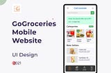 Case study: Designing groceries selling website.