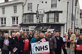 STOURBRIDGE LABOUR RALLY TO SAVE THE NHS IN STREET CAMPAIGN