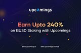 Best DAO Project In Crypto Space ‘Upcomings DAO’!