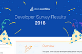 The biggest takeaways from StackOverflow’s Developer Survey 2018