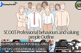 5CO03 Professional behaviours and valuing people Outline