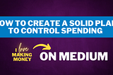 How to Control Spending Plan