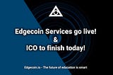 First Edgecoin services go live as ICO comes to an end