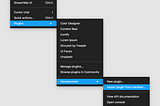 Pop-up menu in figma pages