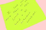 My Ex Broke Up with Me on a Sticky Note