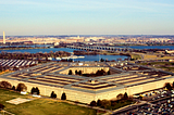 An aerial view of the Pentagon.