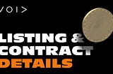 VOID Listing and Contract Address Details