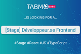 [Stage] Développeur.se Frontend