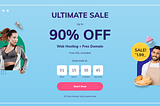 ULTIMATE SALE Up to90% OFF Web Hosting + Free Domain with