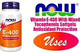 Vitamin E-400 With Mixed Tocopherols Softgels