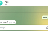 PsicBot: Un chatbot de Telegram con machine learning
