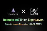 Restake osETH On EigenLayer — How To Do It and What To Expect