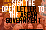 An Open Letter to the ASEAN Government