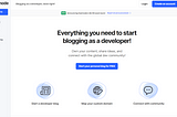 “Blogging as a Developer, Done Right!” -HASHNODE