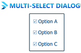 A header image displaying Multi-Select Dialog