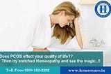 PCOS treatment in Homeopathy | Homeopathy treatment for PCOS — Homeocare International