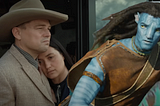 Killers of the Flower Moon (Leonardo DiCaprio, Lily Gladstone) and Avatar: The Way of Water (Sam Worthington)