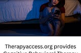 Cognitive Behavioral Therapy Online Usa | Therapyaccess.org