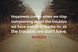 On Complaining