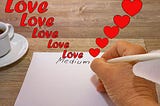 A pen writes out of love