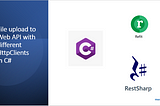 File upload to Web API with different Http Clients in C#