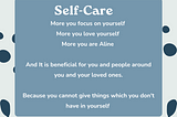 What is self-care and why is it important