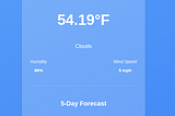 How to Build a Weather App in React