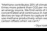 Flaring Concentrated Sources of Methane Gas to Preserve Our Biodiversity: An Interview with Olya…