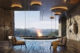 Fireplace as a luxury item