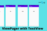 TextView With Viewpager in android