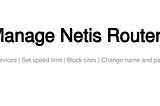 Reverse engineering a netis router to build a mobile app for it