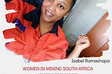 Meet our mentee — Ngoakoana Isabel Ramashapa