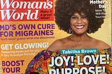 Woman’s World with a picture of Tabitha Brown on the cover