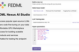 FEDML Nexus AI Studio: an all-new zero-code LLM builder