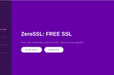 Free SSL Certificate using ZeroSSL and NGINX