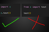 Why I Prefer “import x” Over “from x import y”